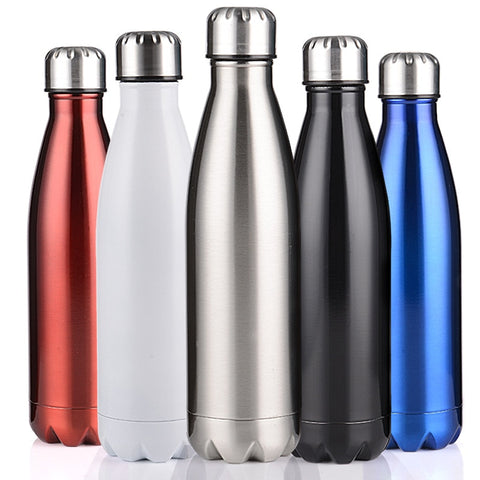 350/500/750/1000ml Double-Wall Insulated Vacuum Flask Stainless Steel