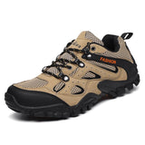 Suede Leather Men Hiking Shoes